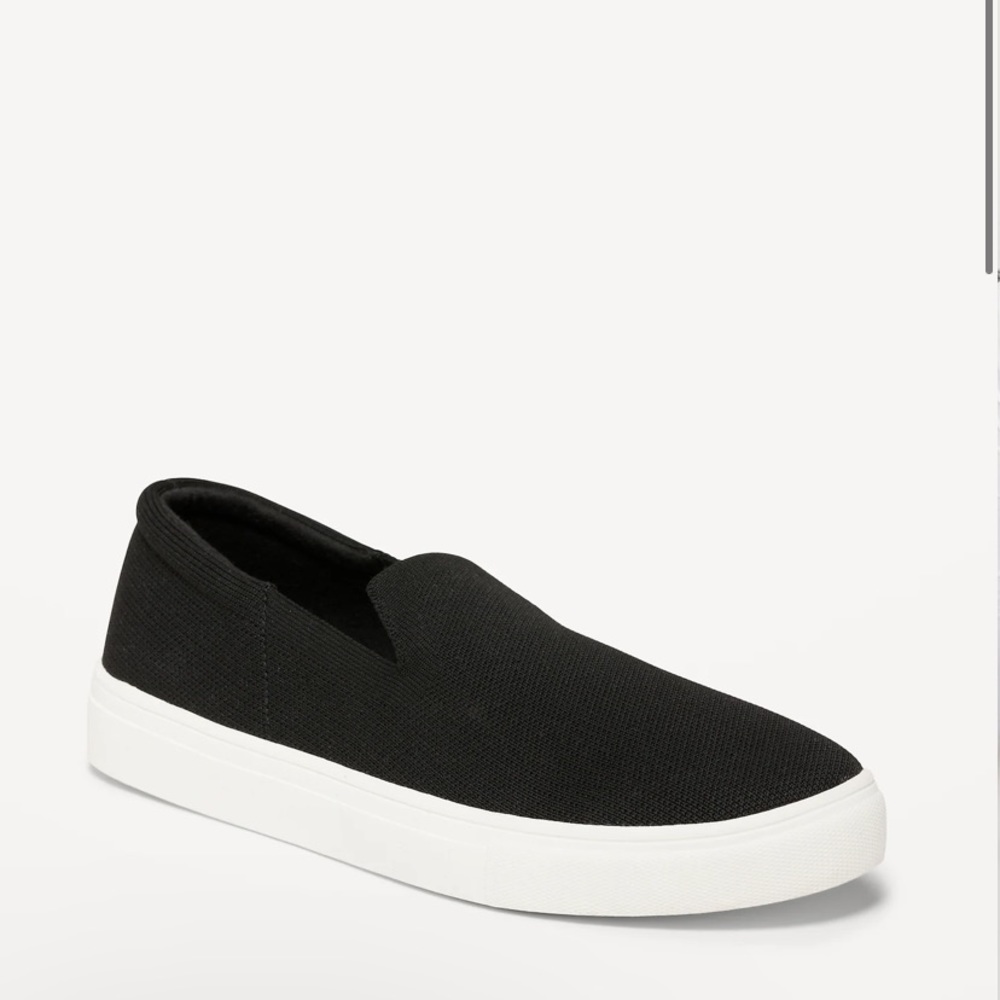 Old Navy Soft-Knit Slip-On Sneakers in Blackjack NWT